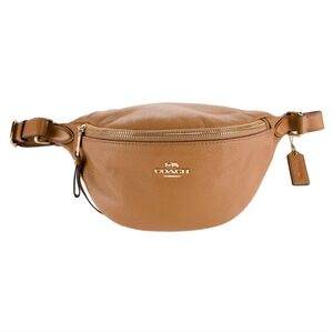 Coach Brown Leather Crossbody Waist Bag